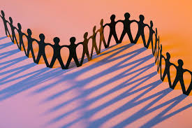 pictogrammes qui se tiennent la main